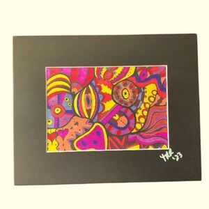 Vibrant Original Absract Drawing.